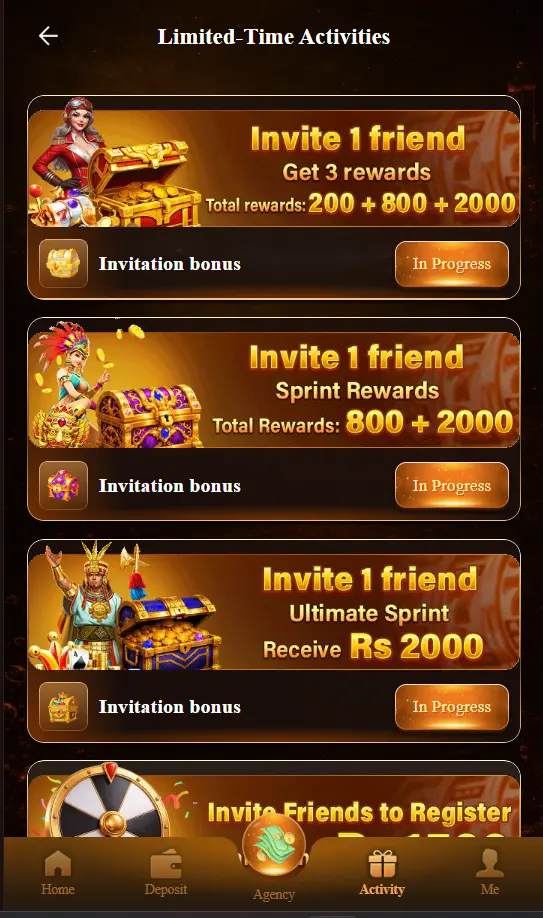 33RS Game bonuses and promotions page featuring welcome bonus, cashback offers, daily rewards, and referral bonuses.