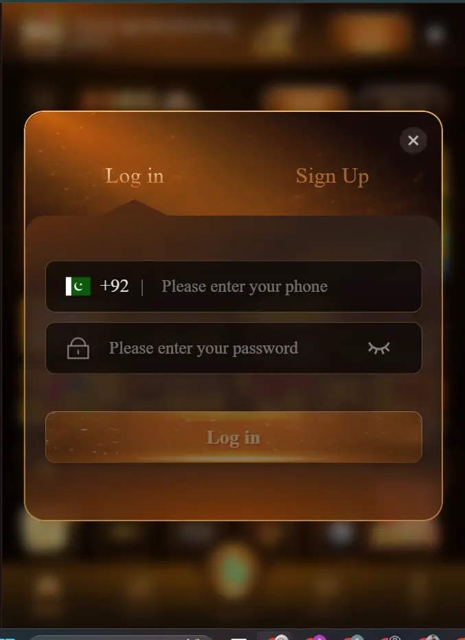 33RS Game login screen showing username, password fields, and secure sign-in option.